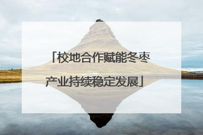 校地合作赋能冬枣产业持续稳定发展