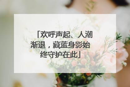 欢呼声起、人潮渐退，藏蓝身影始终守护在此