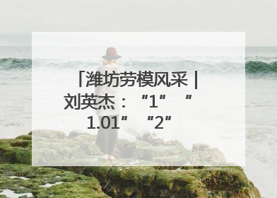 潍坊劳模风采｜刘英杰：“1”“1.01”“2”背后的奋斗密码