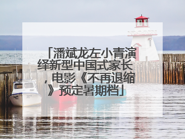 潘斌龙左小青演绎新型中国式家长，电影《不再退缩》预定暑期档