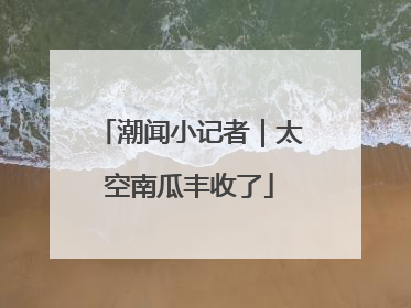 潮闻小记者｜太空南瓜丰收了