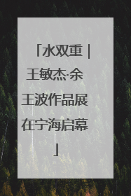 水双重｜王敏杰·余王波作品展在宁海启幕