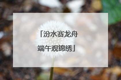 汾水赛龙舟 端午观锦绣