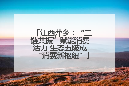 江西萍乡：“三链共振”赋能消费活力 生态五陂成“消费新枢纽”