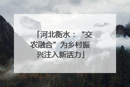 河北衡水：“交农融合”为乡村振兴注入新活力