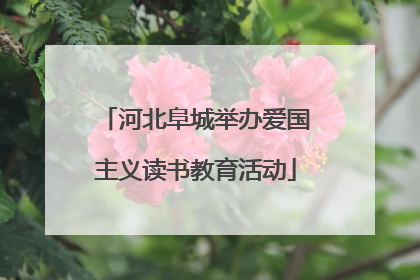 河北阜城举办爱国主义读书教育活动