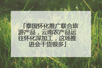 泰国怀化推广联合旅游产品，云南农产品运往怀化深加工，这场推进会干货很多