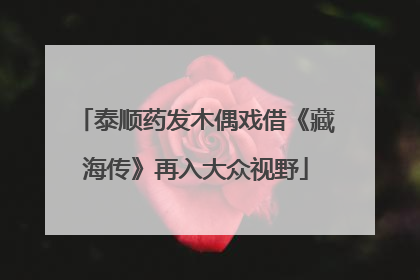 泰顺药发木偶戏借《藏海传》再入大众视野