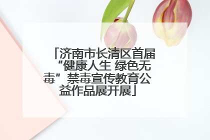 济南市长清区首届“健康人生 绿色无毒”禁毒宣传教育公益作品展开展