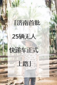 济南首批25辆无人快递车正式上路