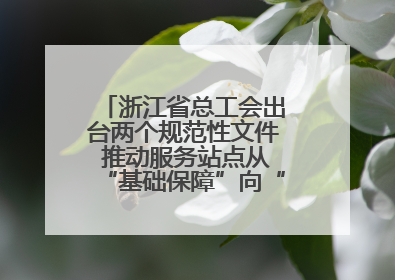 浙江省总工会出台两个规范性文件 推动服务站点从“基础保障”向“品质服务”跃升