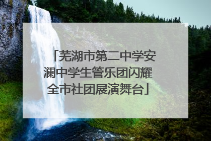芜湖市第二中学安澜中学生管乐团闪耀全市社团展演舞台