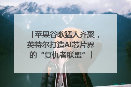 苹果谷歌猛人齐聚，英特尔打造AI芯片界的“复仇者联盟”