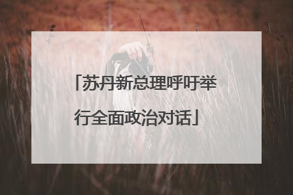 苏丹新总理呼吁举行全面政治对话