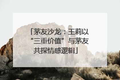 茅友沙龙：王莉以“三重价值”与茅友共探情感逻辑
