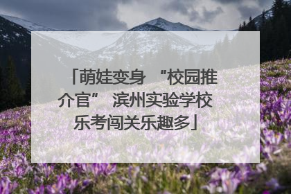 萌娃变身 “校园推介官” 滨州实验学校乐考闯关乐趣多