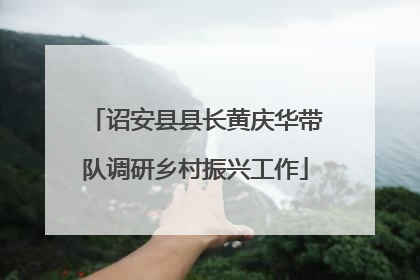 诏安县县长黄庆华带队调研乡村振兴工作