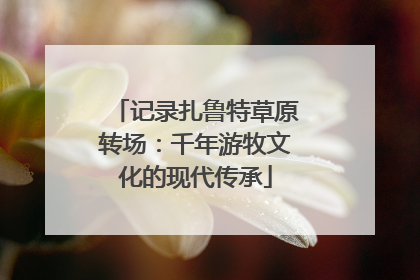 记录扎鲁特草原转场：千年游牧文化的现代传承