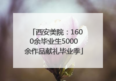 西安美院：1600余毕业生5000余作品献礼毕业季