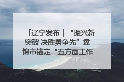 辽宁发布｜“振兴新突破 决胜勇争先”盘锦市锚定“五方面工作”力争全年地区生产总值增长5.5%左右