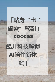 贴身“电子闺蜜”驾到！coocaa酷开科技解锁AI陪伴新体验