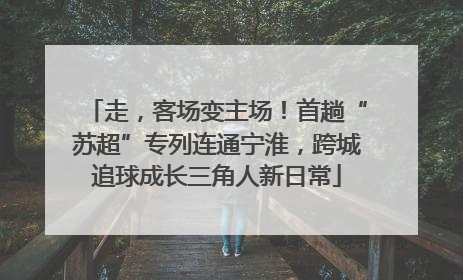 走，客场变主场！首趟“苏超”专列连通宁淮，跨城追球成长三角人新日常