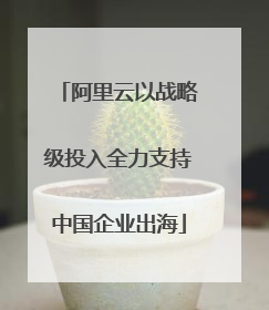 阿里云以战略级投入全力支持中国企业出海
