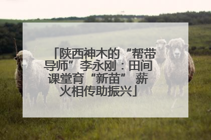 陕西神木的“帮带导师”李永刚：田间课堂育“新苗” 薪火相传助振兴