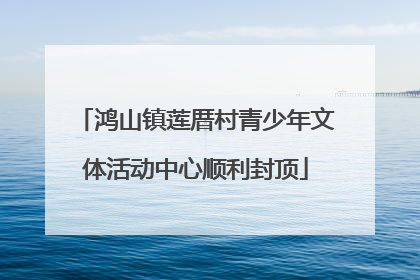 鸿山镇莲厝村青少年文体活动中心顺利封顶