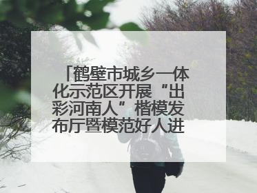 鹤壁市城乡一体化示范区开展“出彩河南人”楷模发布厅暨模范好人进校园宣讲活动
