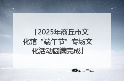 2025年商丘市文化馆“端午节”专场文化活动圆满完成