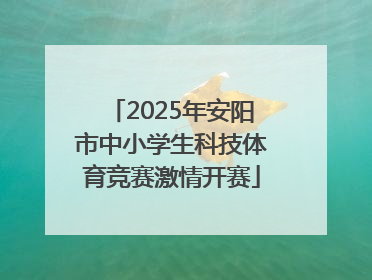 2025年安阳市中小学生科技体育竞赛激情开赛